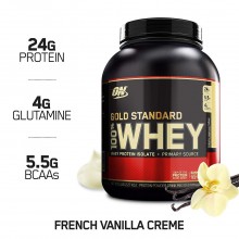 ON 100% Whey Gold Standard French Vanilla Creme 5LB