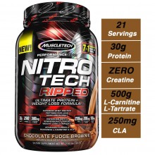MuscleTech Nitro Chocolate Fudge Brownie, 2 lbs